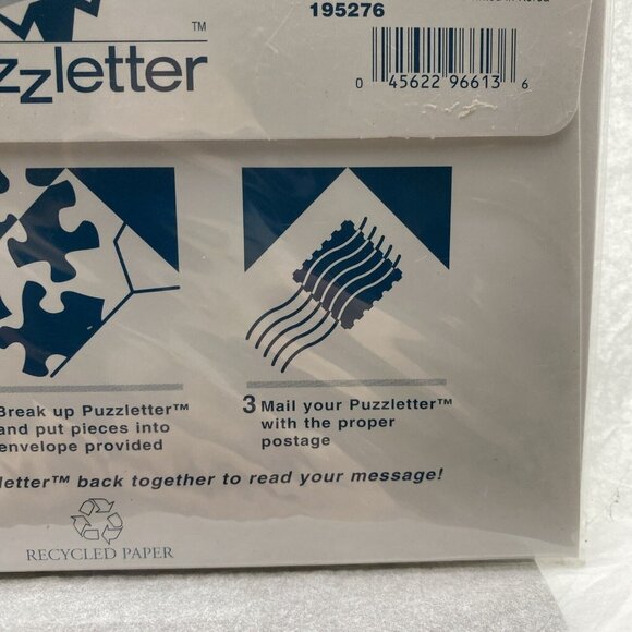 Puzzletter Thomas Jefferson Monticello Vtg Envelope NOS 4.5x6.5"‎ Secret Massage - Picture 9 of 12